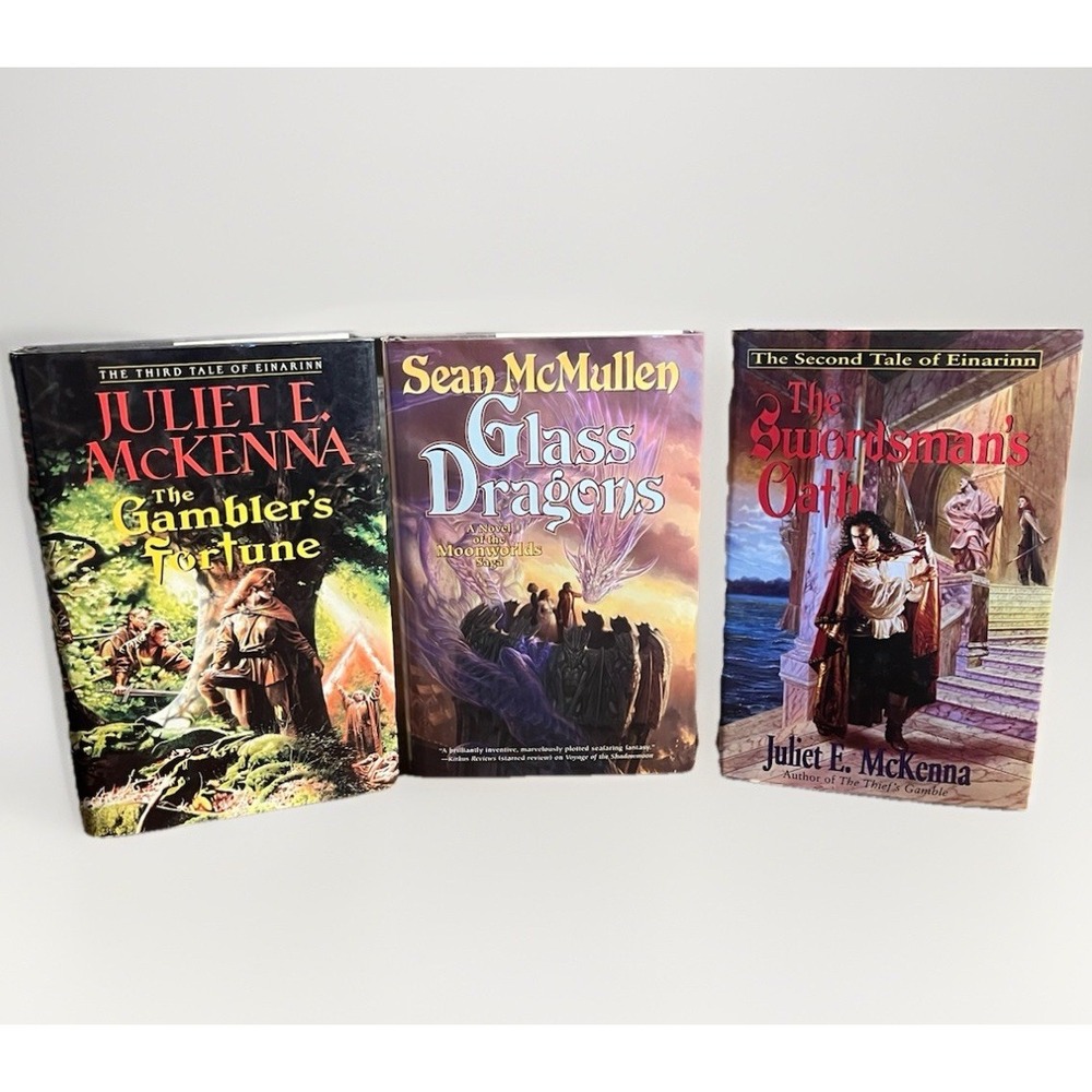 Fantasy Hardcover Book Lot -‎ Juliet E McKenna & Sean McMullen - Like New